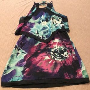 Patterned mini dress